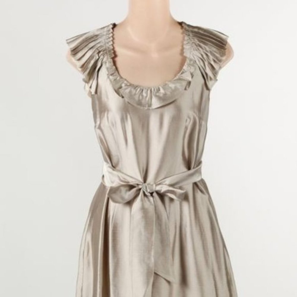 NWOT Ann Taylor Loft Champagne Rayon Blend Dress